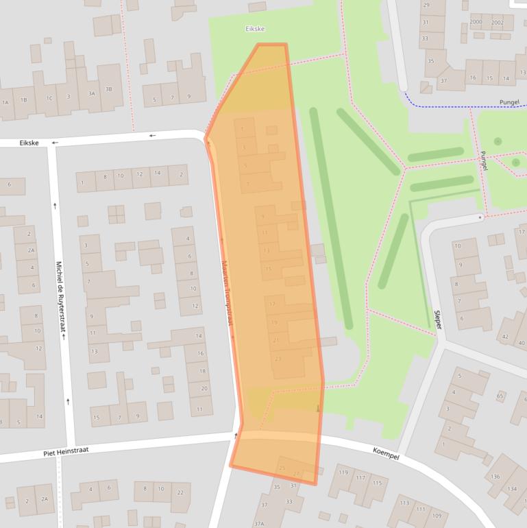 Kaart van postcodegebied 6372VN.