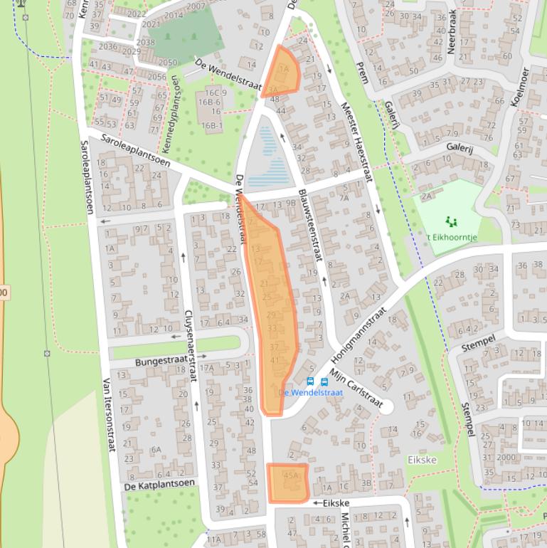 Kaart van postcodegebied 6372VT.