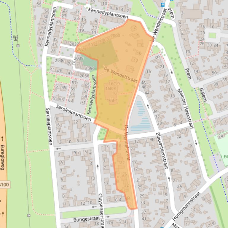 Kaart van postcodegebied 6372VW.