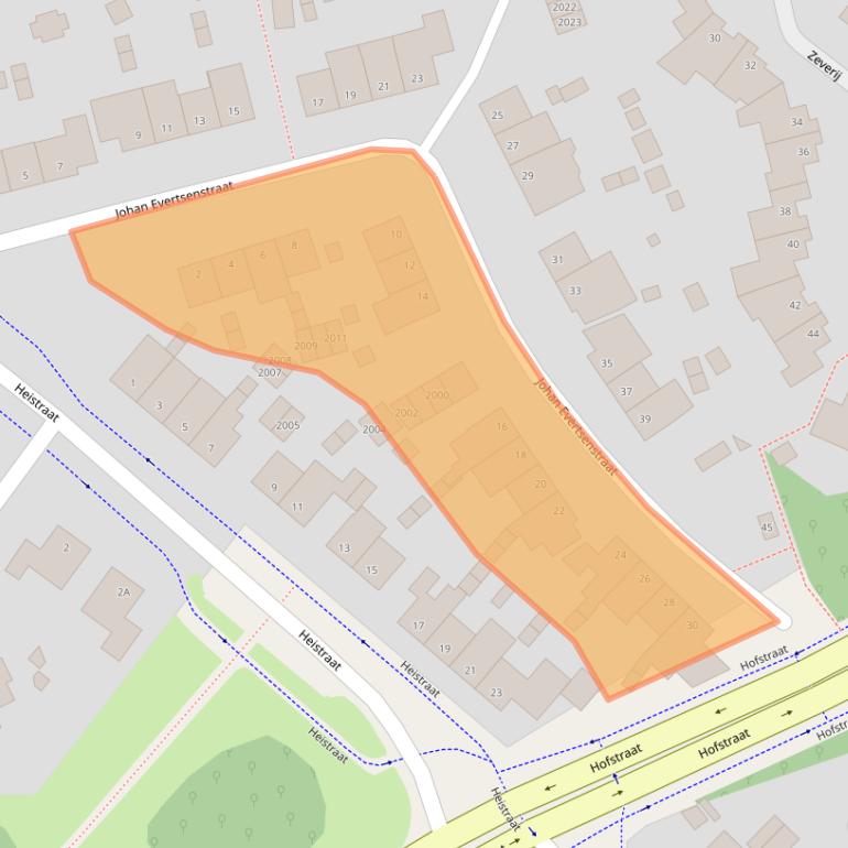 Kaart van postcodegebied 6372XB.