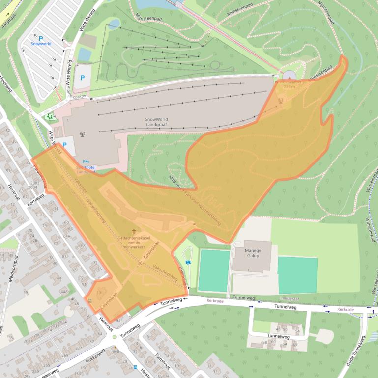 Kaart van postcodegebied 6372XG.