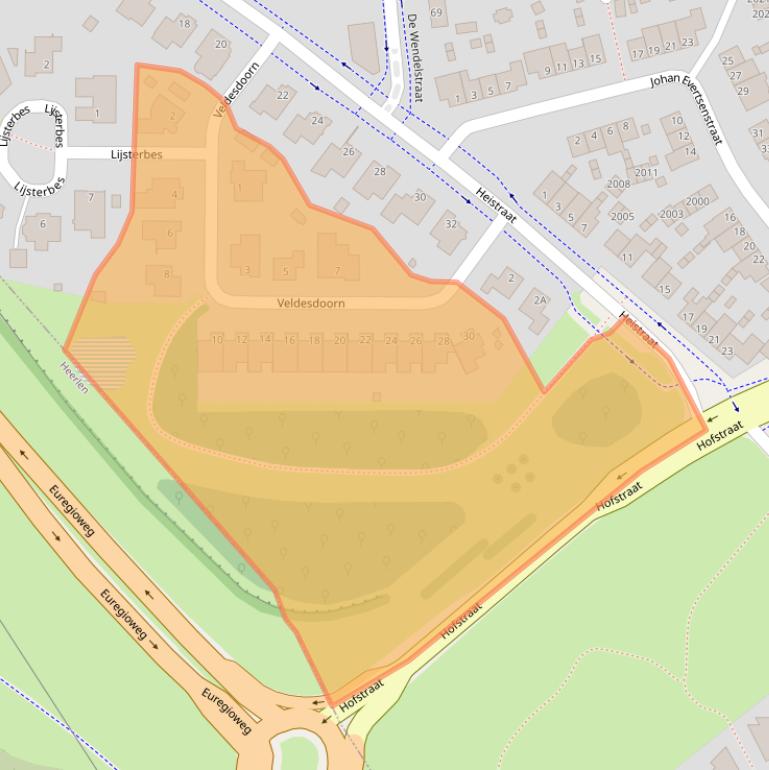 Kaart van postcodegebied 6372XK.