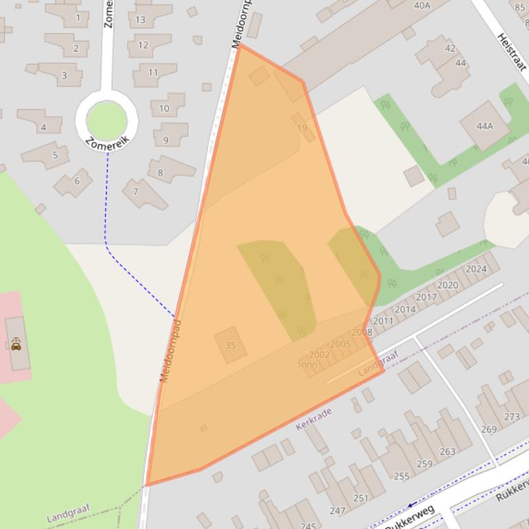 Kaart van postcodegebied 6372XR.