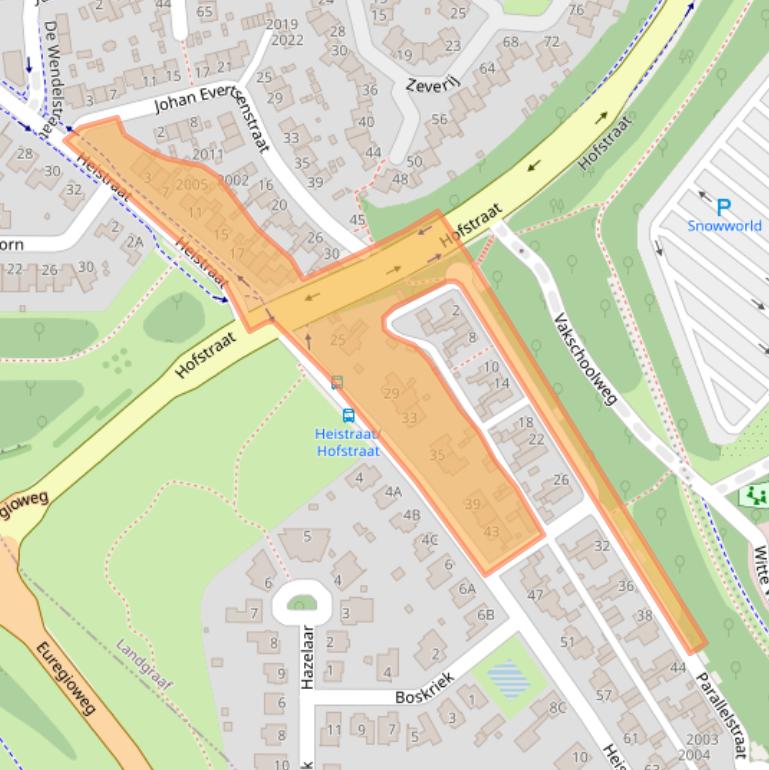 Kaart van postcodegebied 6372XT.