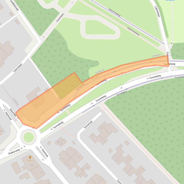 Kaart van postcodegebied 6372XW.