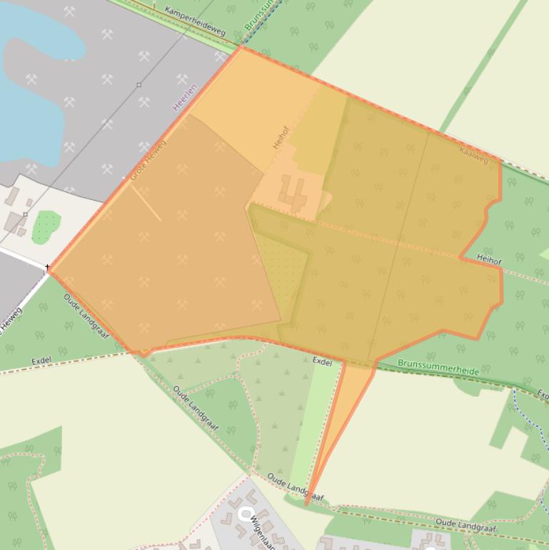 Kaart van postcodegebied 6373AB.