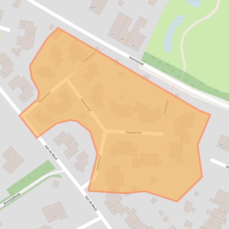 Kaart van postcodegebied 6373AG.