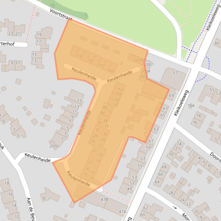 Kaart van postcodegebied 6373AN.