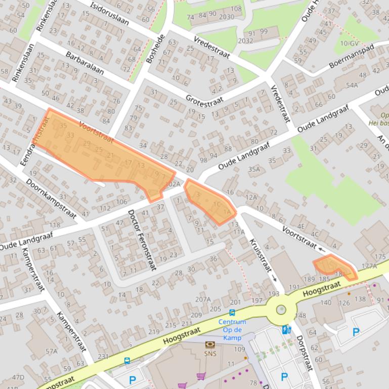 Kaart van postcodegebied 6373AT.