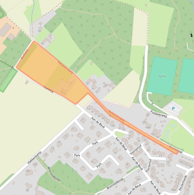 Kaart van postcodegebied 6373AZ.