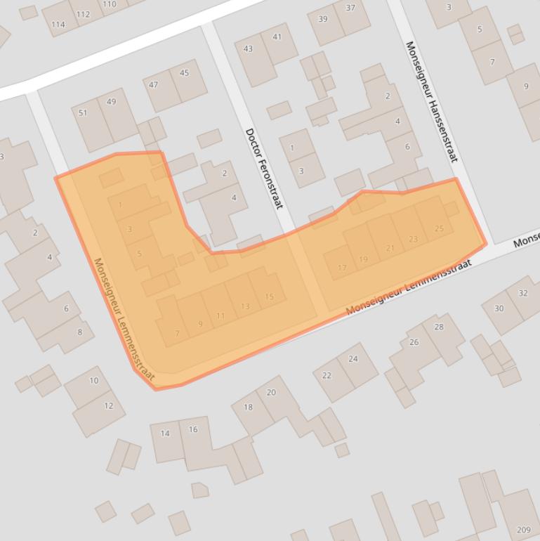 Kaart van postcodegebied 6373BM.