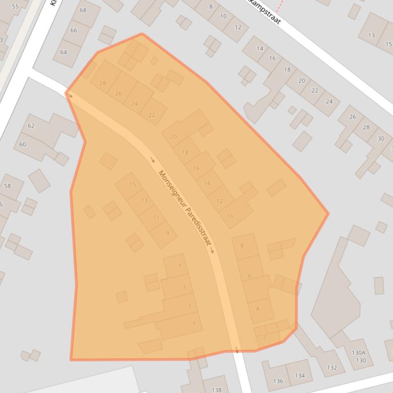 Kaart van postcodegebied 6373BR.
