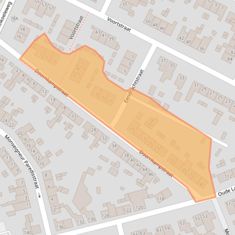 Kaart van postcodegebied 6373BS.