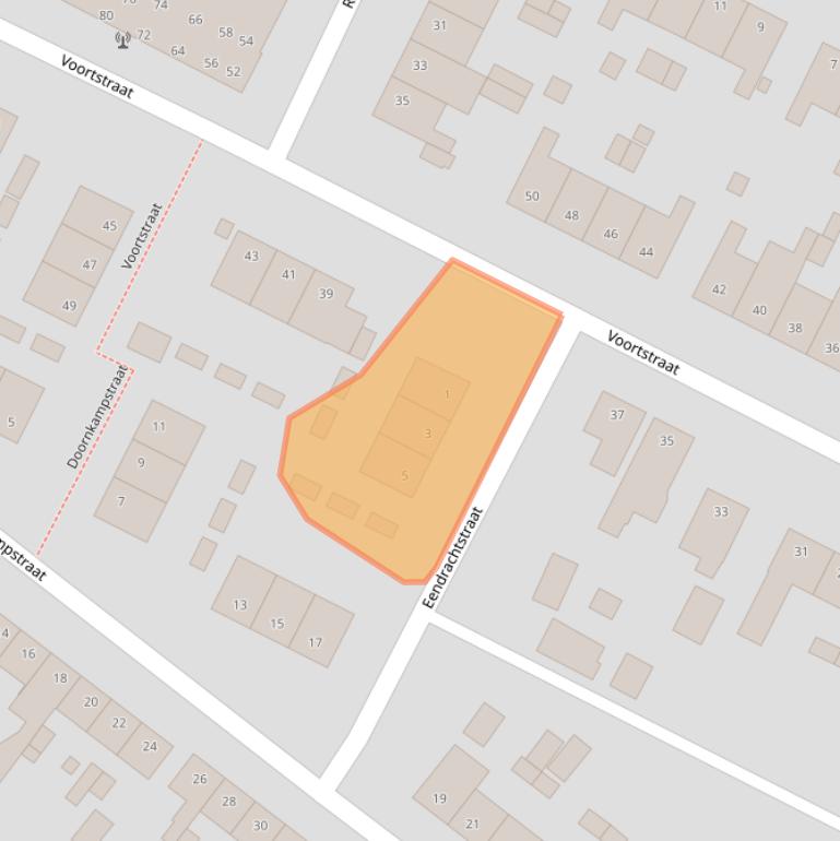 Kaart van postcodegebied 6373BV.