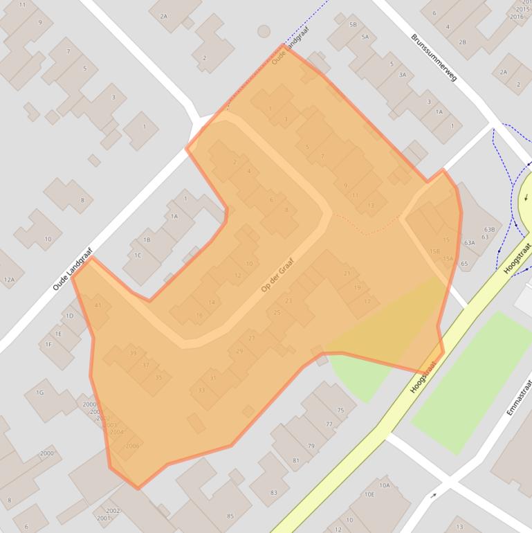 Kaart van postcodegebied 6373BX.