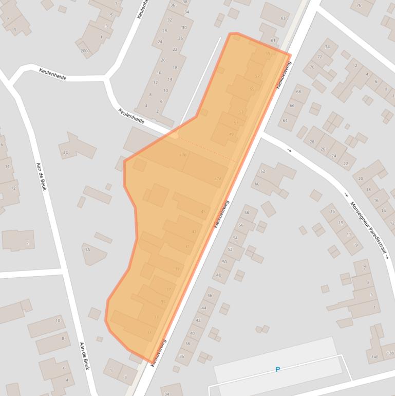 Kaart van postcodegebied 6373CB.