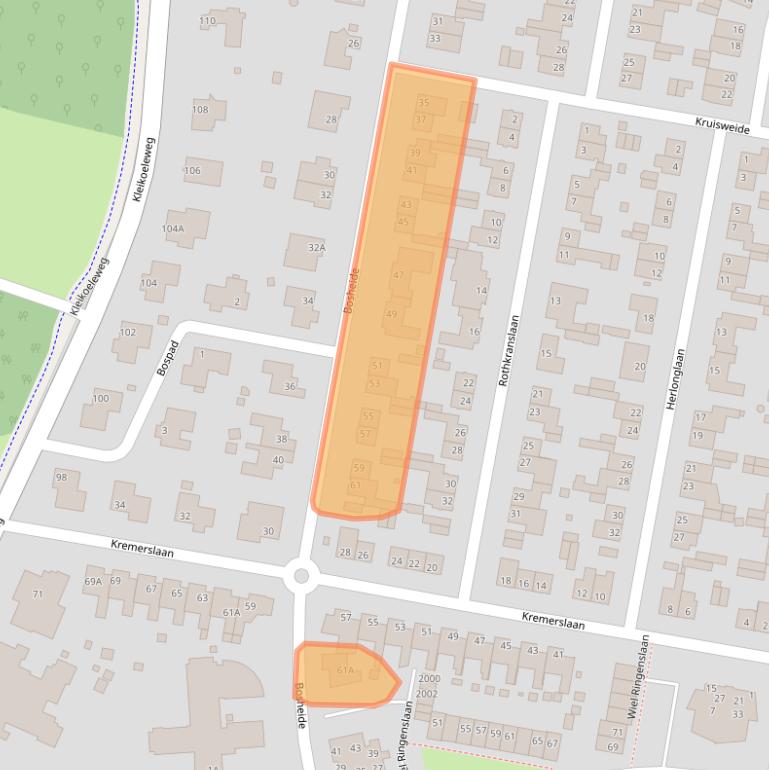 Kaart van postcodegebied 6373CK.