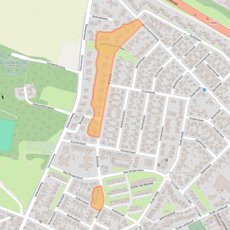 Kaart van postcodegebied 6373CM.