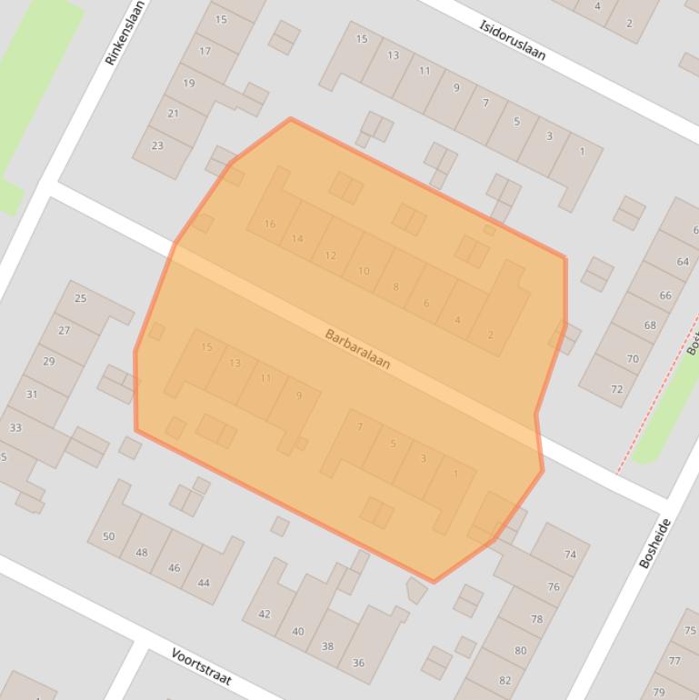 Kaart van postcodegebied 6373CP.