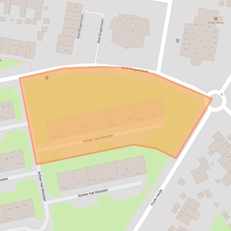 Kaart van postcodegebied 6373EB.