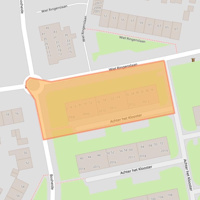 Kaart van postcodegebied 6373EE.