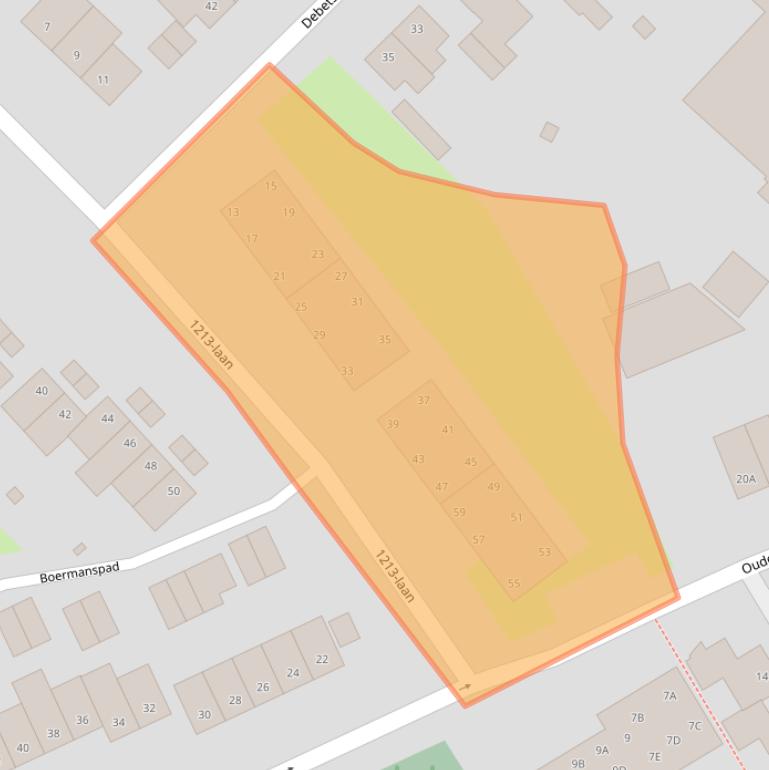 Kaart van postcodegebied 6373EK.