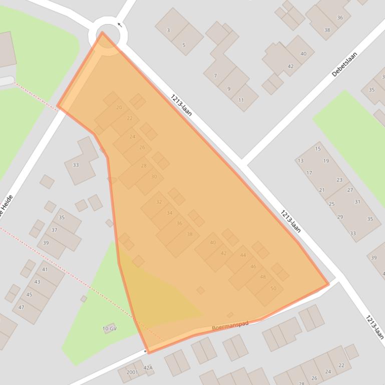 Kaart van postcodegebied 6373EL.