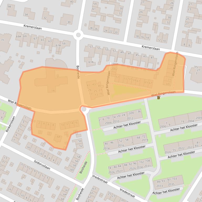 Kaart van postcodegebied 6373EP.
