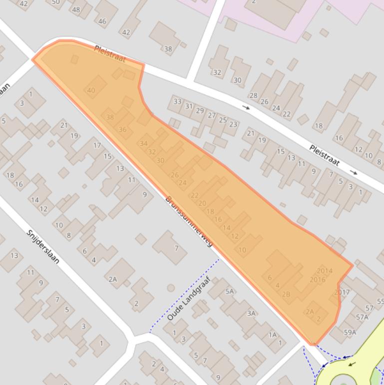 Kaart van postcodegebied 6373EW.