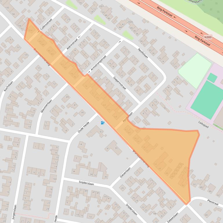 Kaart van postcodegebied 6373EX.