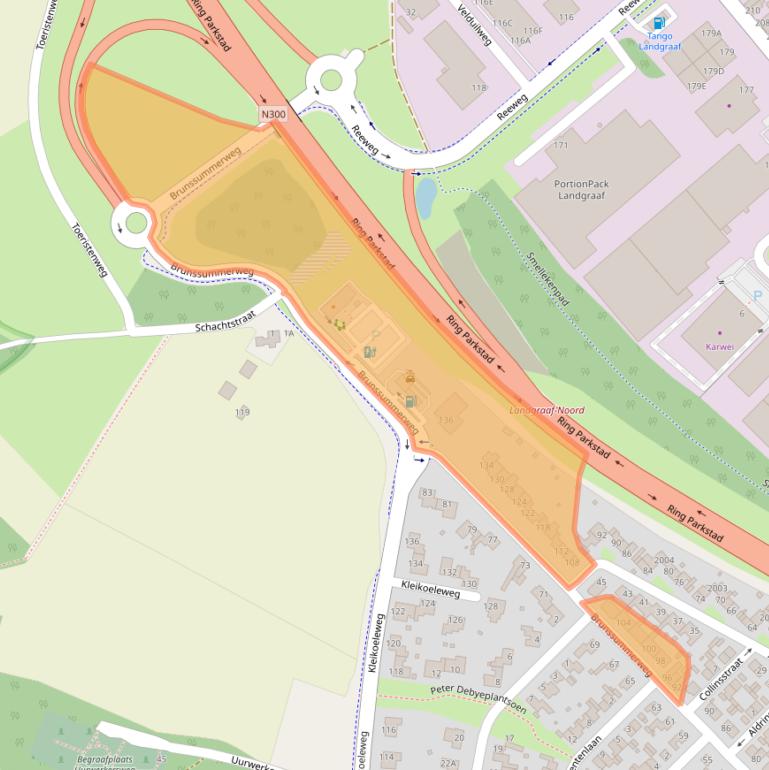 Kaart van postcodegebied 6373EZ.