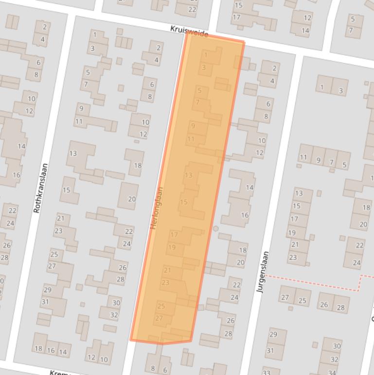 Kaart van postcodegebied 6373GP.