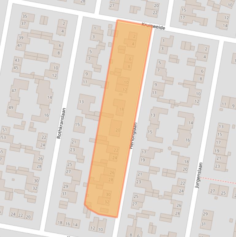 Kaart van postcodegebied 6373GR.