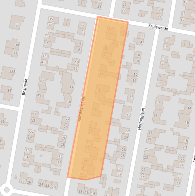 Kaart van postcodegebied 6373GS.