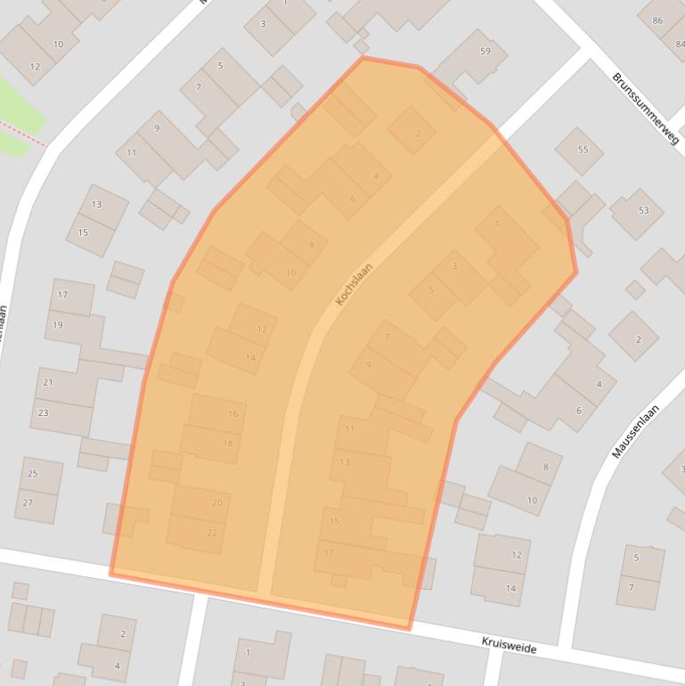 Kaart van postcodegebied 6373GW.