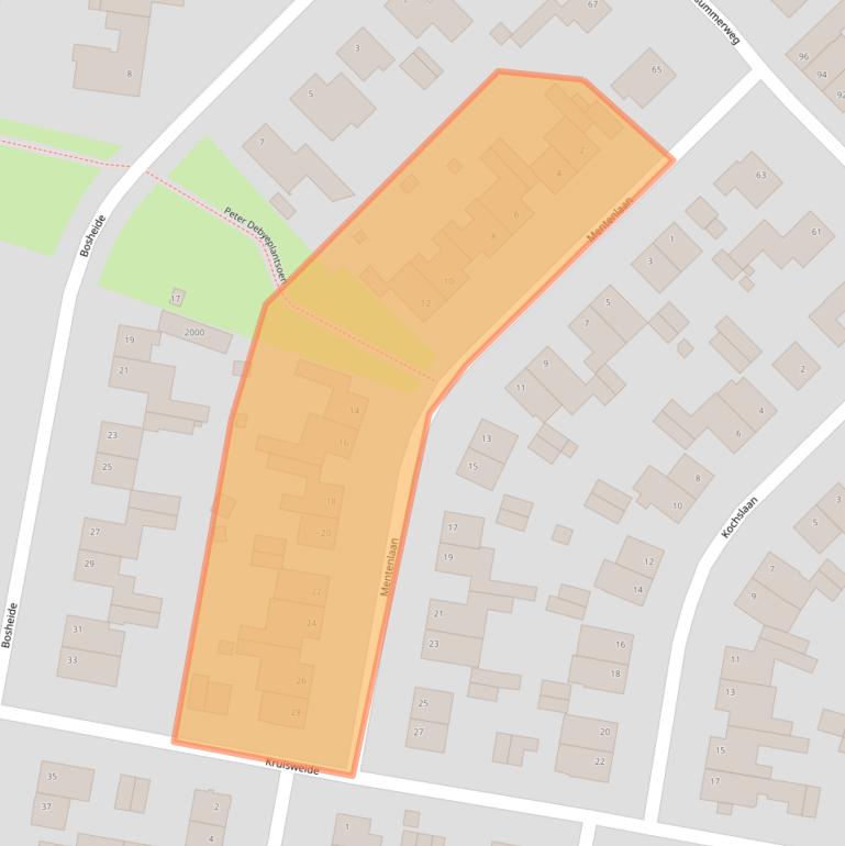 Kaart van postcodegebied 6373GZ.