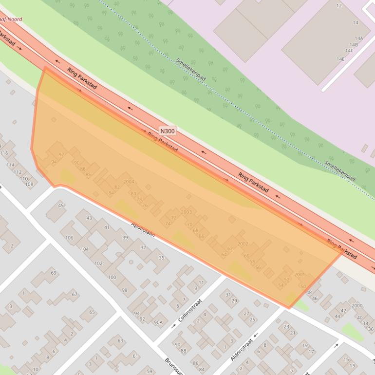 Kaart van postcodegebied 6373HC.