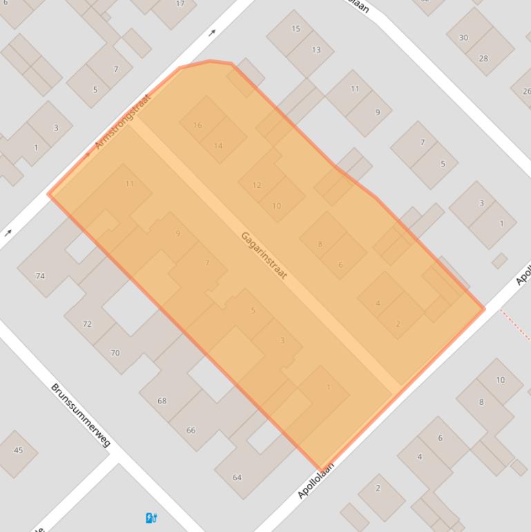 Kaart van postcodegebied 6373HH.