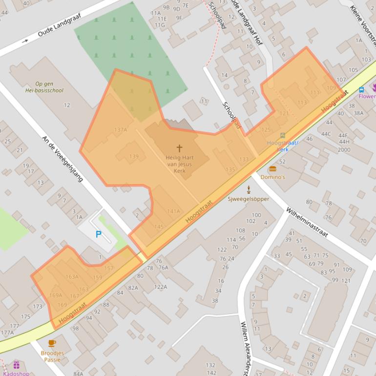 Kaart van postcodegebied 6373HR.