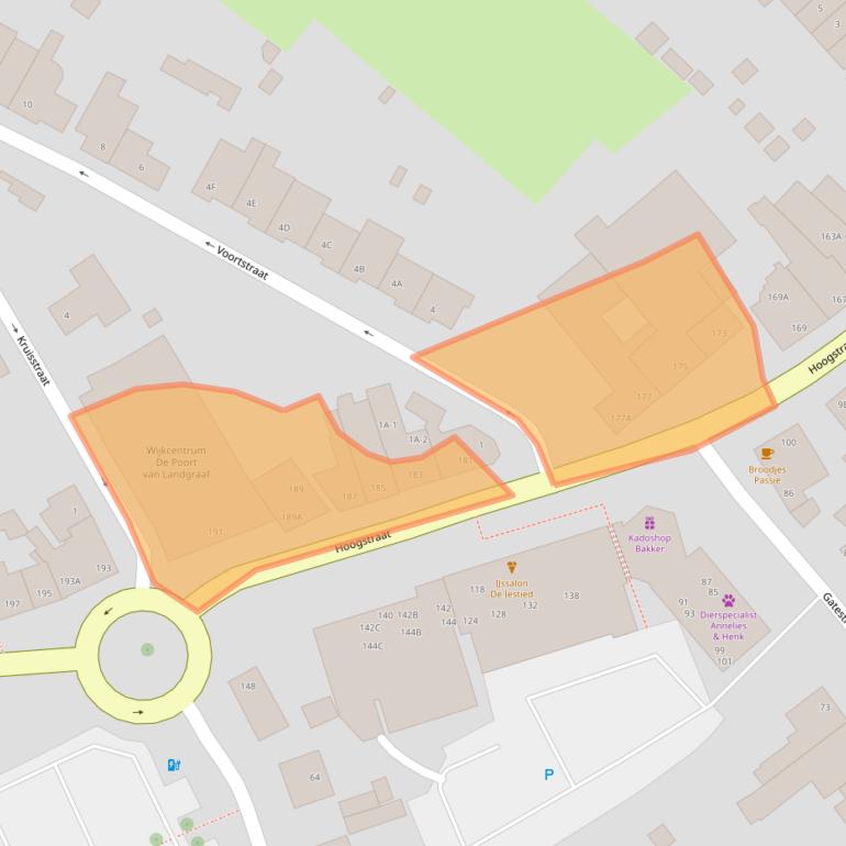 Kaart van postcodegebied 6373HS.