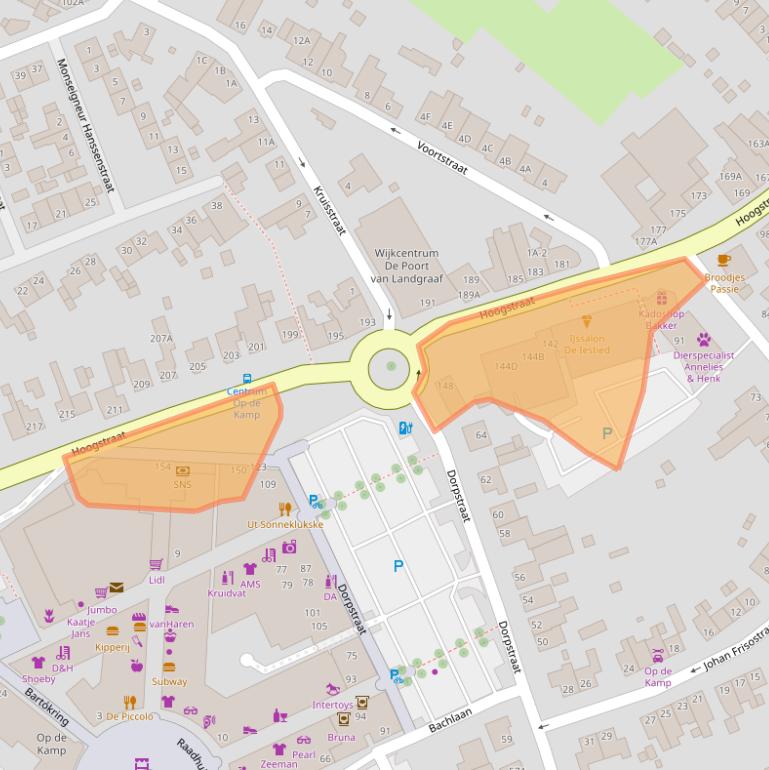Kaart van postcodegebied 6373HZ.