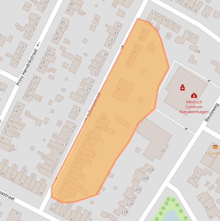 Kaart van postcodegebied 6373KH.