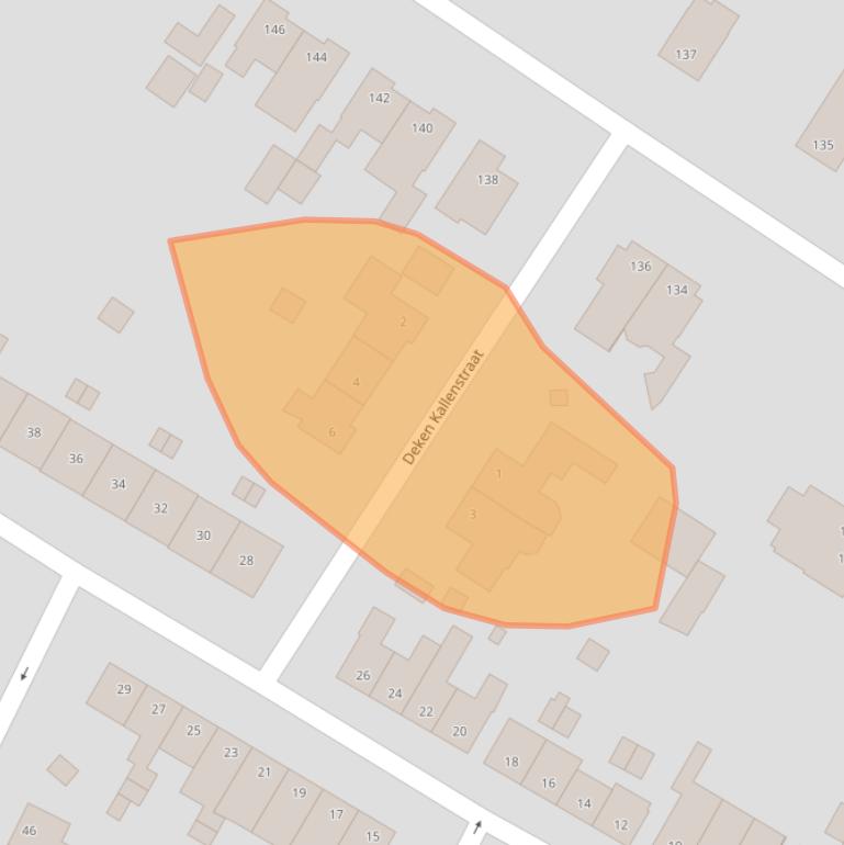 Kaart van postcodegebied 6373KL.