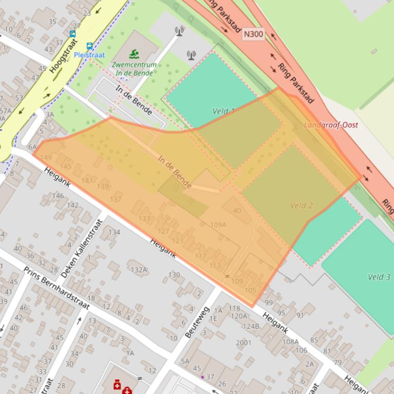 Kaart van postcodegebied 6373KP.