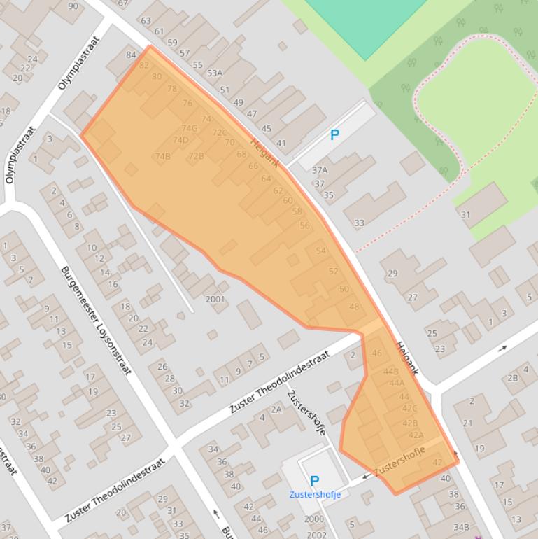 Kaart van postcodegebied 6373KS.