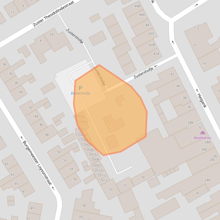 Kaart van postcodegebied 6373KW.