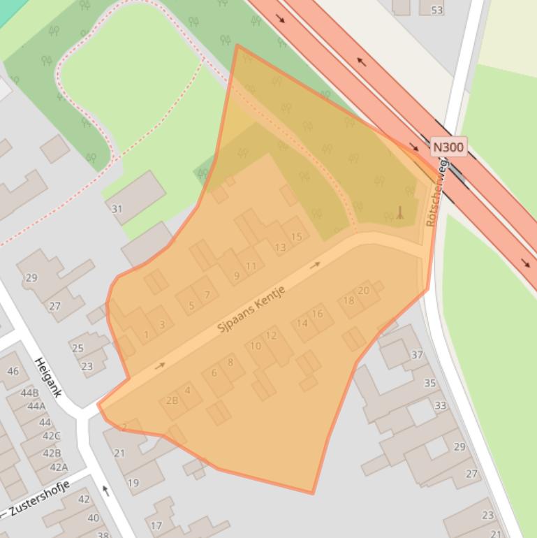 Kaart van postcodegebied 6373KX.