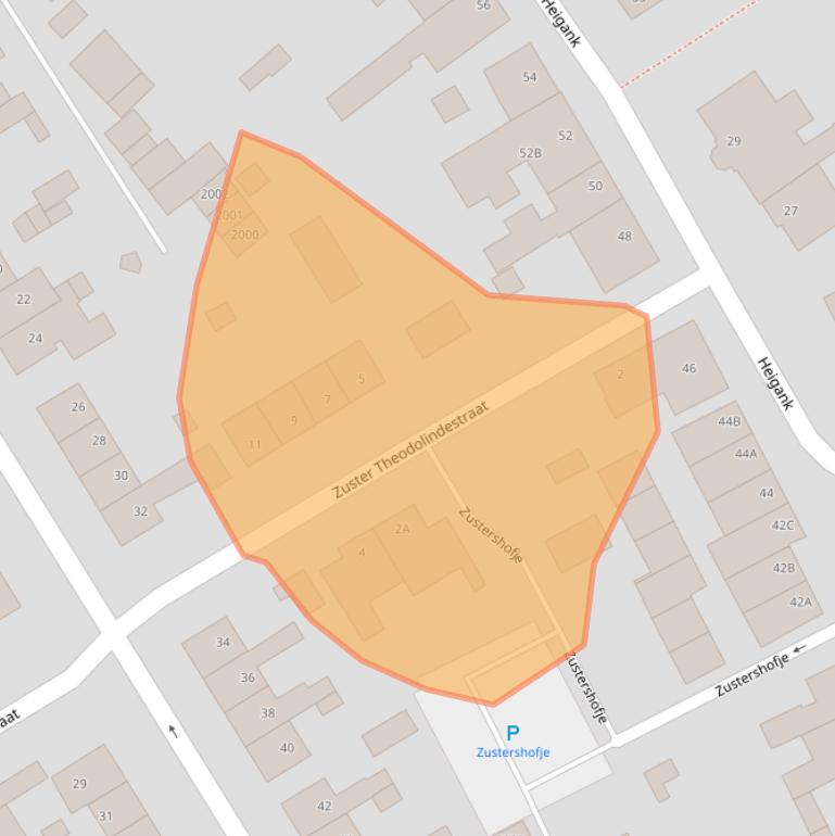 Kaart van postcodegebied 6373KZ.