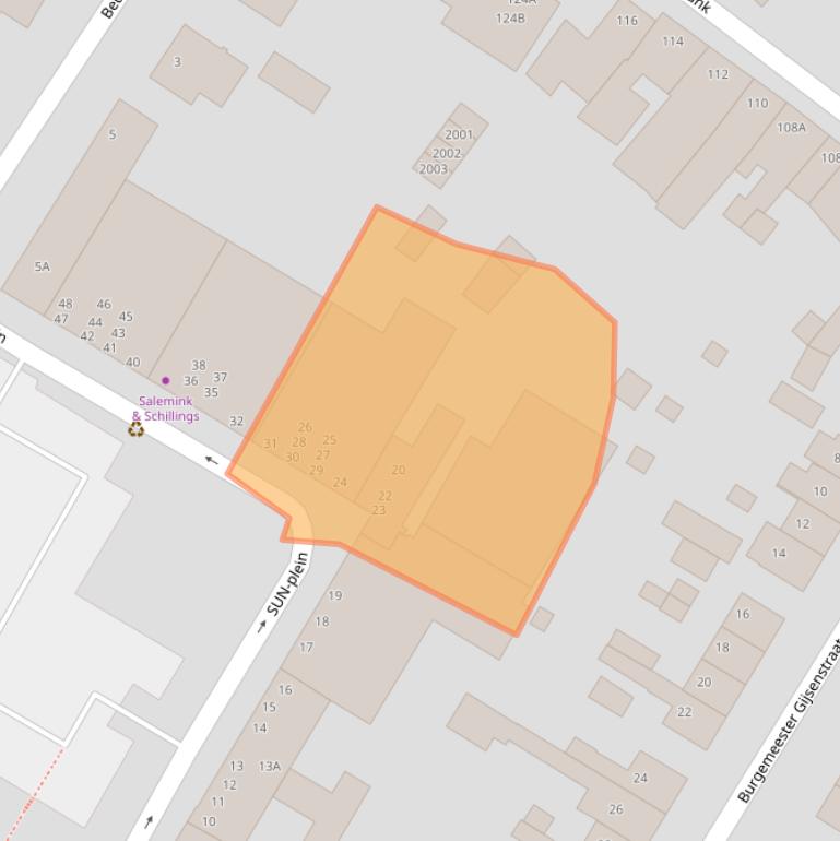 Kaart van postcodegebied 6373LH.