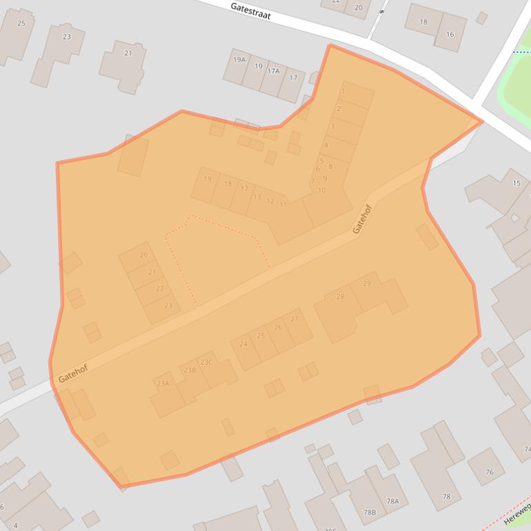 Kaart van postcodegebied 6373LX.